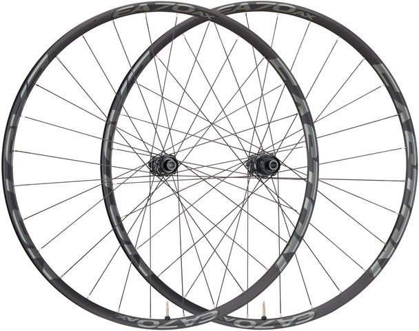 Easton EA70 AX Disc Center Lock 28" Laufradsatz - grey/28" Satz (VR 12x100 + HR 12x142) Shimano