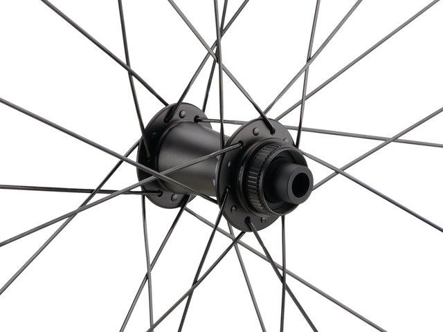 Zipp 404 Firecrest® Carbon Tubeless Disc Center Lock Laufradsatz - black/28" Satz (VR 12x100 + HR 12x142) Shimano