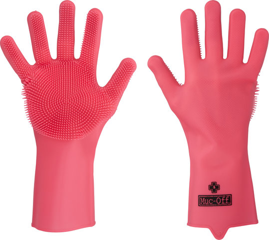 Muc-Off Deep Scrubber Reinigungshandschuhe - pink/M