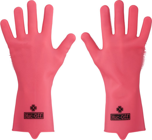 Muc-Off Guantes de limpieza Deep Scrubber - rosa/M