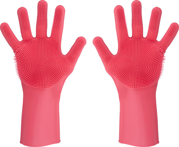 Muc-Off Guantes de limpieza Deep Scrubber - rosa/M