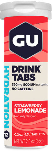 GU Energy Labs Hydration Drink Tabs Effervescent Tablets - 1 Pack - strawberry lemonade/54 g
