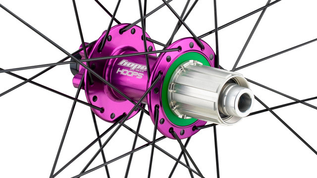 Hope Pro 4 + Fortus 35 Disc 6-Loch 29" Boost Laufradsatz - purple-black/29" Satz (VR 15x110 Boost + HR 12x148 Boost) Shimano