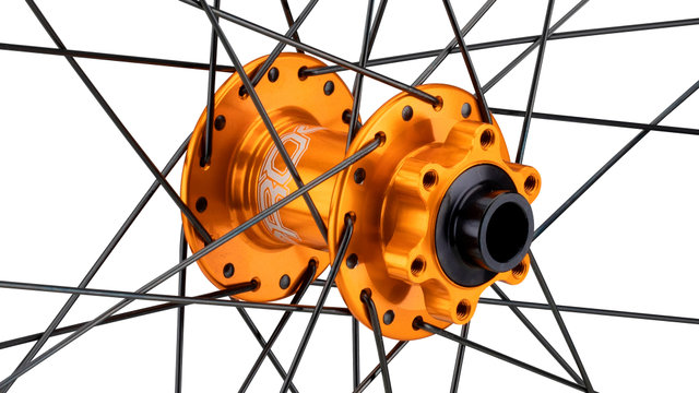 Hope Pro 4 + Fortus 35 Disc 6-bolt 29" Boost Wheelset - orange-black/29" set (front 15x110 Boost + rear 12x148 Boost) SRAM XD