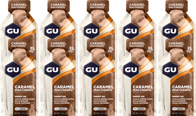 GU Energy Labs Energy Gel - 10 pièces - caramel macchiato/320 g