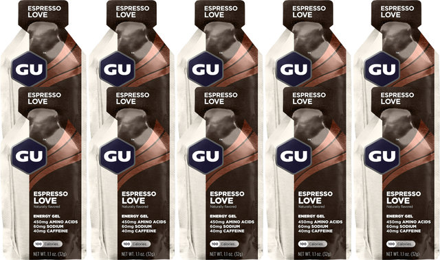 GU Energy Labs Energy Gel - 10 pièces - espresso love/320 g