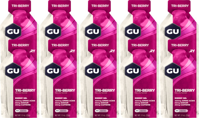 GU Energy Labs Energy Gel - 10 pièces - tri-berry/320 g