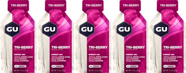 GU Energy Labs Energy Gel - 5 Stück - tri-berry/160 g