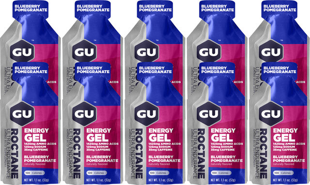 GU Energy Labs Roctane Energy Gel - 10 Pack - blueberry-pomegranate/320 g