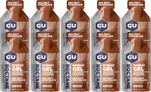 GU Energy Labs Roctane Energy Gel - 10 Pack - sea salt-chocolate/320 g