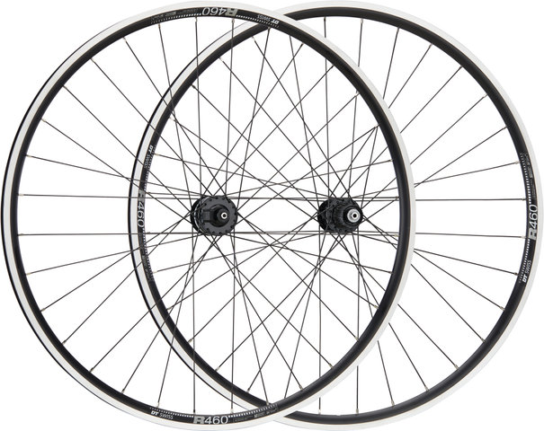 bc basic Race Shimano 105 DT Swiss R 460 28" Wheelset - black/28" set (front 9x100 Dynamo + rear 10x130) Shimano