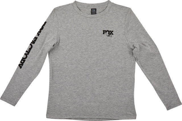 Fox Racing Shox Camiseta FOX Logo Youth L/S - grey/M