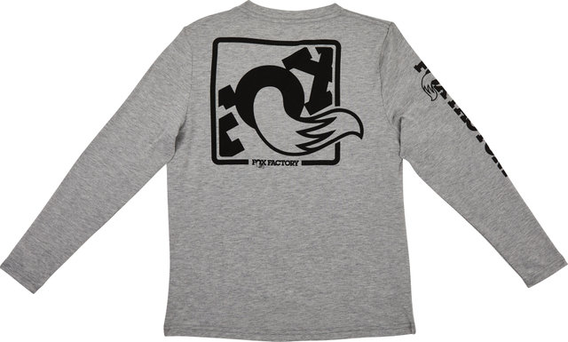 T-Shirt FOX Logo Youth L/S - grey/M