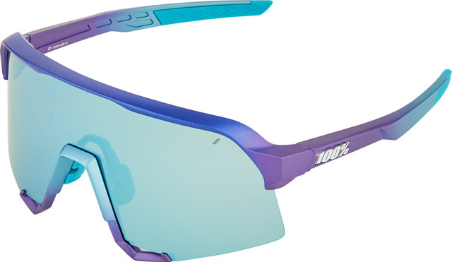 Matte Neon Pink 100% S3 Sunglasses Purple Mirror Lens 