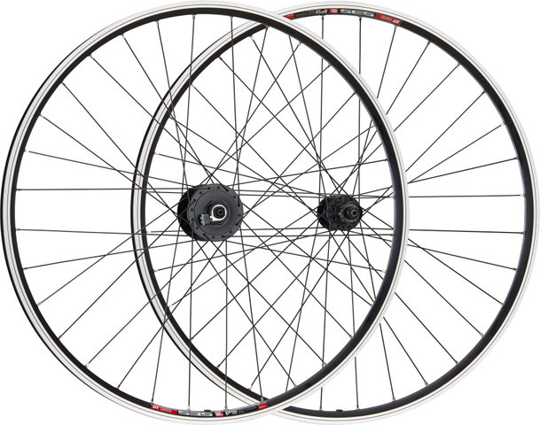 Urban Acera V-Brake DT Swiss 535 28" Laufradsatz - schwarz/28" Satz (VR 9x100 Dynamo + HR 10x135) Shimano