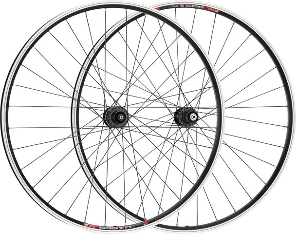 Urban Shutter Precision / XT V-Brake DT Swiss 535 28" Laufradsatz - schwarz/28" Satz (VR 9x100 Dynamo + HR 10x135) Shimano