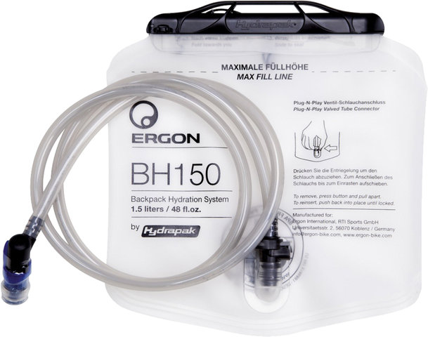 Ergon BA Hip Pack + BH150 1.5 l Water Bladder - black/3 litres