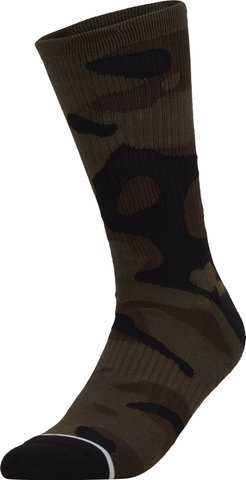 Fox Head Chaussettes Fox Camo Crew - green camouflage/43 - 47
