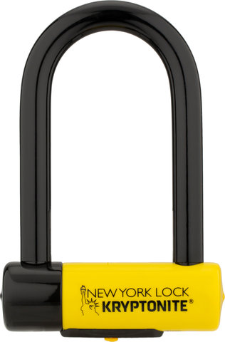 Kryptonite New York Fahgettaboudit® Mini U-lock - black-yellow/15.3 cm/8.3 cm