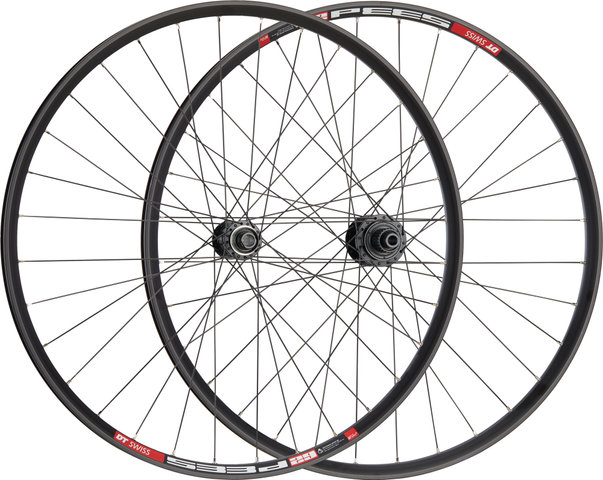 Mountain Deore Disc Center Lock DT Swiss 533D 29" Laufradsatz - schwarz/29" Satz (VR 15x100 + HR 12x142) Shimano Micro Spline