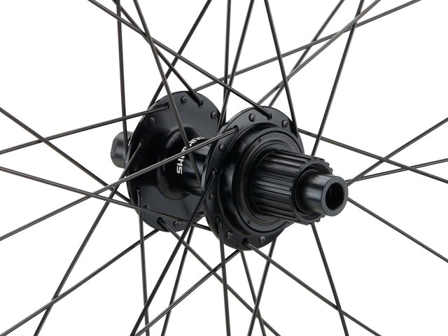 bc basic Urban Deore Center Lock Disc DT Swiss 533D 28" Wheel - black/28" Rear 12x142 Shimano Micro Spline