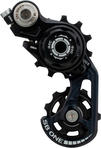 SB ONE G3C eco Singlespeed DH Drivetrain - black/14 tooth