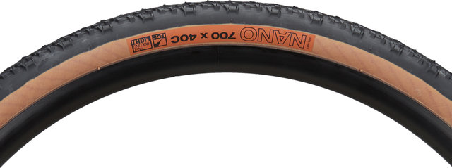 WTB Pneu Souple Nano 40 TCS Light Fast Rolling 28" - noir-brun/40-622 (700x40C)