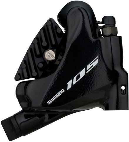 Shimano BR-R7070 105 Brake Caliper w/ Resin Pads - silky black/rear flat mount