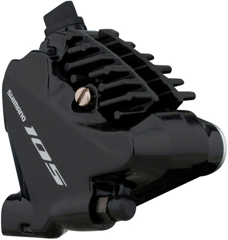 Shimano Étrier de Frein 105 BR-R7070 avec Plaquettes en Résine - silky black/roue arrière Flat Mount