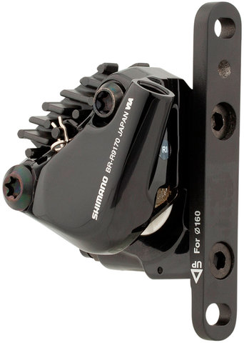 Pinza de frenos Dura-Ace BR-R9170 con pastillas de resina - negro/RD Flat Mount