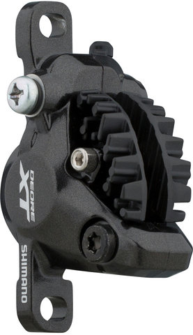 Shimano XT Bremssattel BR-M8000 mit Resinbelag mit Kühlrippen - schwarz/VR / HR Postmount 6"