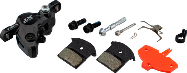 Shimano XT BR-M8000 Brake Caliper w/ Resin Pads w/ Cooling Fins - black/front / rear post mount 6"