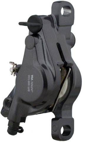 XT BR-M8100 Brake Caliper w/ Resin Pads - black/front / rear post mount 6"