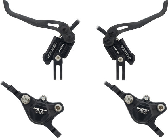 Piccola Carbon Front+Rear Disc Brake Set - black/set (front+rear)