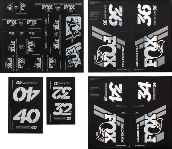 Heritage Fork and Shock Decal Kit up to Model 2020 - chrome/universal