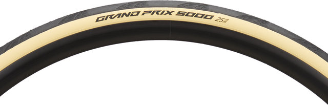 Continental Cubierta plegable Grand Prix 5000 28" en set de 2 - negro-crema/25-622 (700x25C)