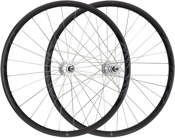 Miche Pistard Tubular Track Wheelset - black-silver/28" set (front 9x100 + rear 10x120)