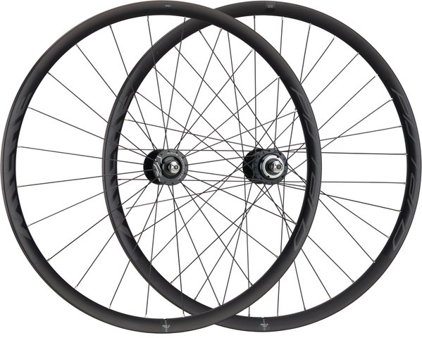 Miche Pistard Tubular Track Wheelset - black-black/28" set (front 9x100 + rear 10x120)