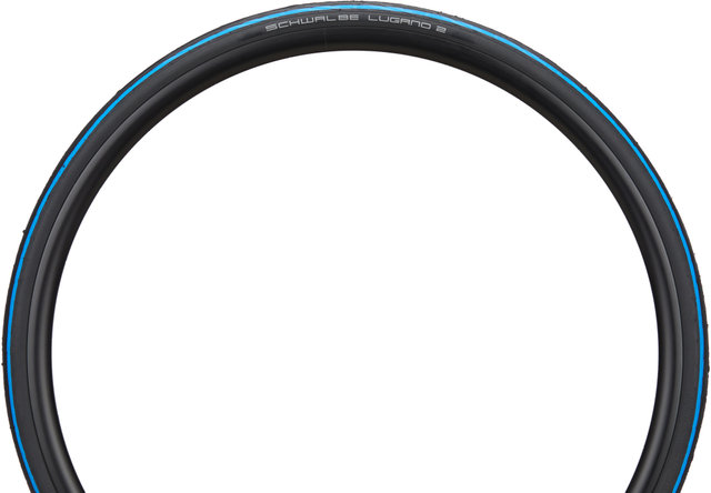 Schwalbe Pneu Rigide Lugano II K-Guard 28" - noir-bleu/25-622 (700x25C)