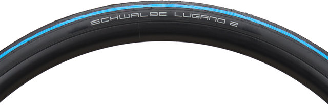 Schwalbe Lugano II K-Guard 28" Drahtreifen - schwarz-blau/25-622 (700x25C)