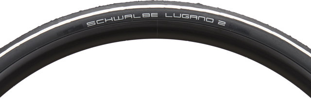 Schwalbe Lugano II K-Guard 28" Drahtreifen - schwarz-weiß/25-622 (700x25C)