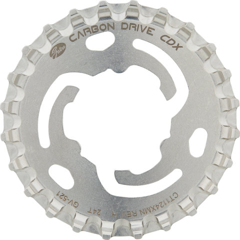CDX Hintere Riemenscheibe 3-Nocken SureFit Shimano / SRAM - silber/24 Zähne