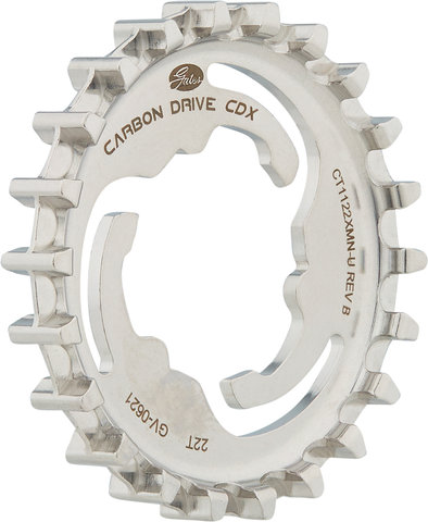 CDX Hintere Riemenscheibe 3-Nocken SureFit Shimano Unified - silber/22 Zähne
