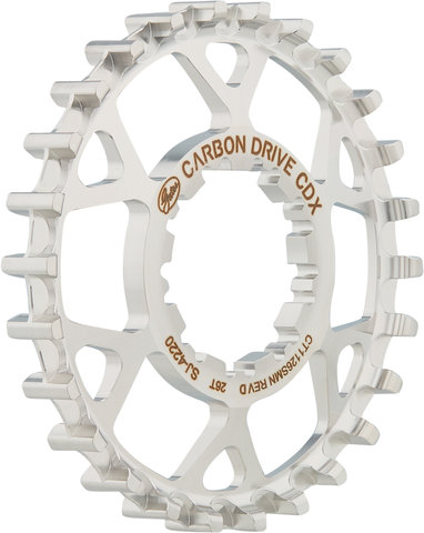 Gates CDX Rear 9-Spline Belt Drive Sprocket - silver/26 tooth