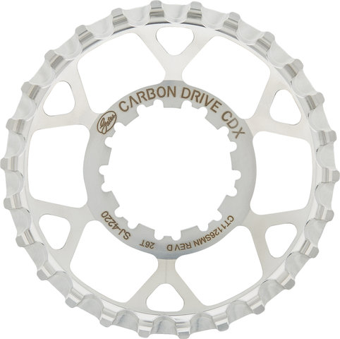 Gates CDX Rear 9-Spline Belt Drive Sprocket - silver/26 tooth