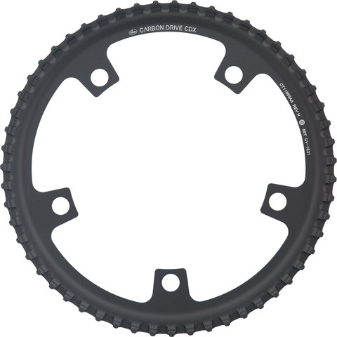 Gates CDX Front Belt Drive Sprocket 5-Arm 130 mm Bolt Circle Diameter - black/55 tooth