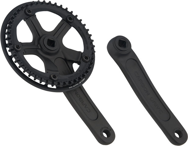 Gates CDN S250 Crankset with Protective Ring - black/175.0 mm 46 tooth