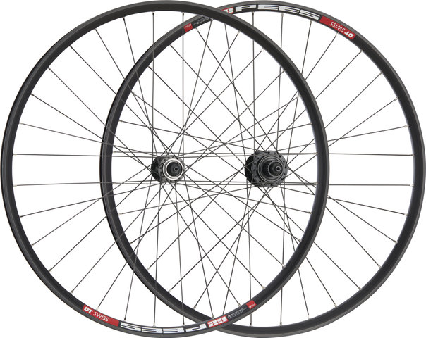 bc basic Urban Deore Center Lock Disc DT Swiss 533D 28" Wheelset - black | 28" Set (Front 9x100 + Rear 10x135) Shimano Micro Spline