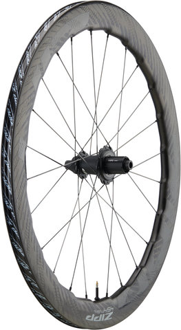 Zipp Rueda 454 NSW Carbon Tubeless Disc Center Lock - M. f. de producción - matte black-gloss black/28" RT 12x142 Shimano