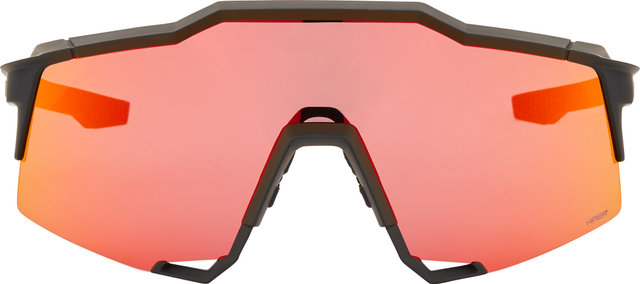 100% Gafas deportivas Speedcraft Hiper - Modelo fuera de producción - soft tact black/hiper red multilayer mirror
